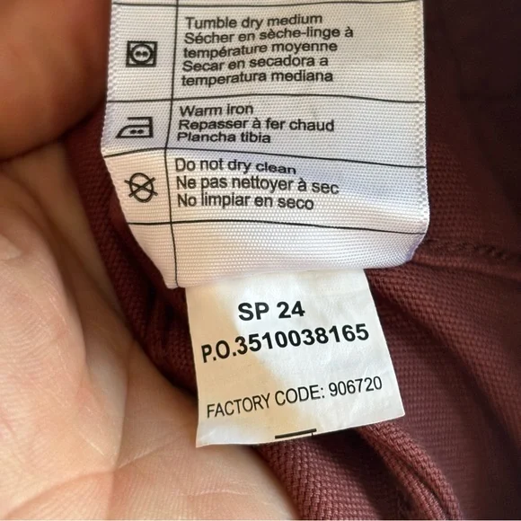 Carhartt NWT Women’s XS Rugged Flex Loose Fit Canvas Bib Overalls Maroon *NOTE - Picture 13 of 13